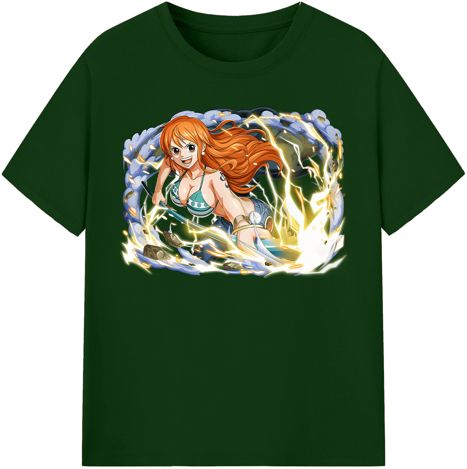 ワンピース ナミ ONE PIECE Nami 綿100％半袖Tシャツ（フロントプリント）